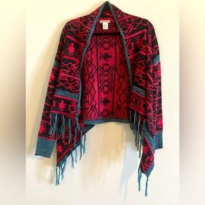 Long sleeve asymmetrical sweater